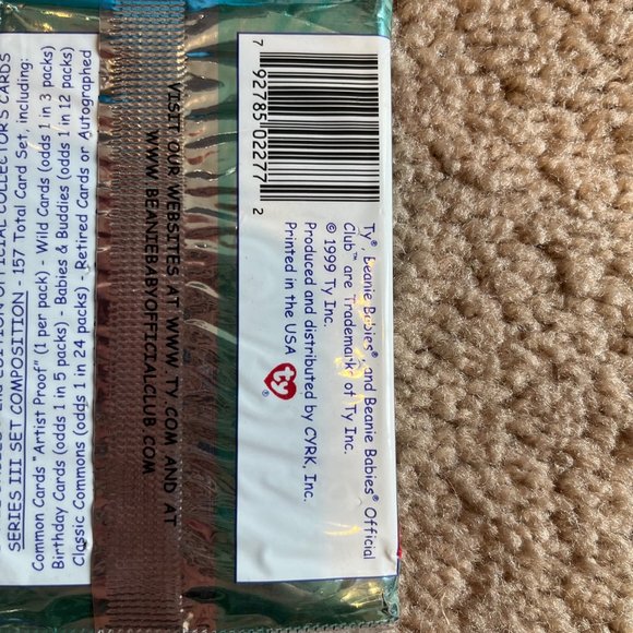 Official Ty Beanie Babies Collectors's Cards Series III 2nd Edition, 7pks new - Picture 5 of 6